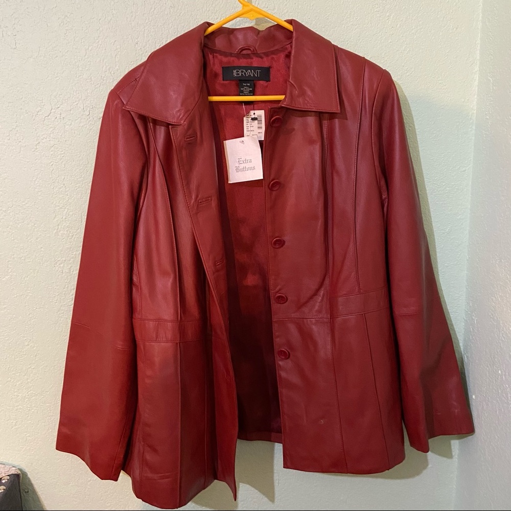 Lane Bryant Leather Coat